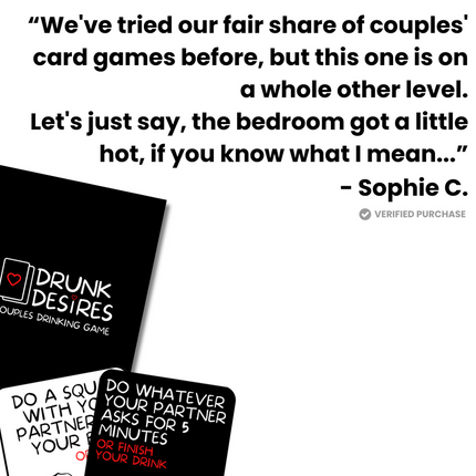 🃏 Drunk Desires – +18 Drinking Game for Couples