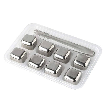 Steel Ice Cubes Set