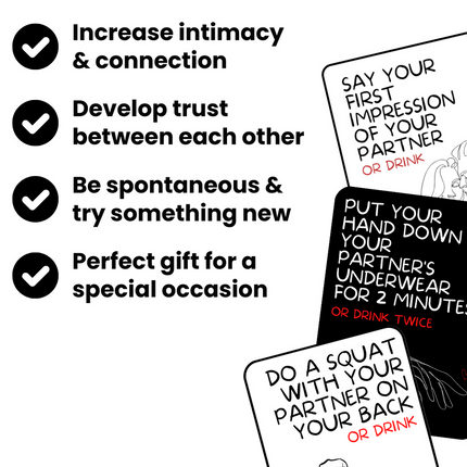 🃏 Drunk Desires – +18 Drinking Game for Couples