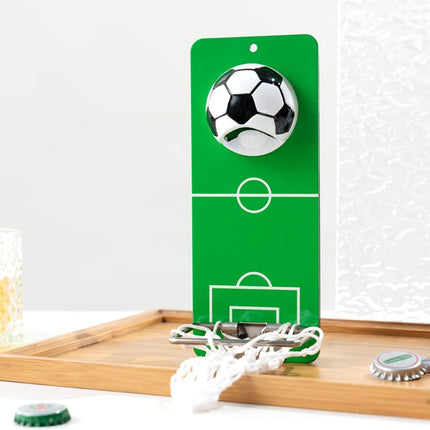 MagnoGoal™ Soccer Bottle Opener™ with Built-in Cap Collector
