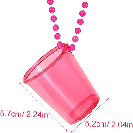 12-Pack Necklace Shot Glasses™ – Bachelorette & Bridesmaid Party Set