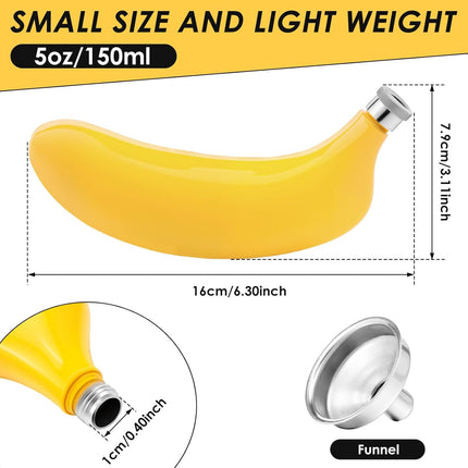 Steel Mini Banana Hip Flask™: