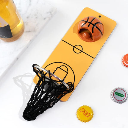 MagnoGoal™ Soccer Bottle Opener™ with Built-in Cap Collector