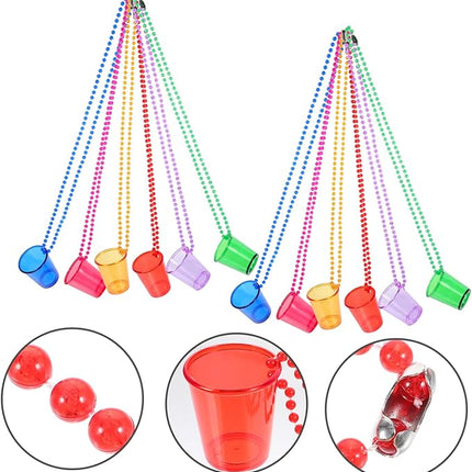 12-Pack Necklace Shot Glasses™ – Bachelorette & Bridesmaid Party Set