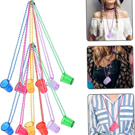 12-Pack Necklace Shot Glasses™ – Bachelorette & Bridesmaid Party Set