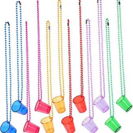 12-Pack Necklace Shot Glasses™ – Bachelorette & Bridesmaid Party Set