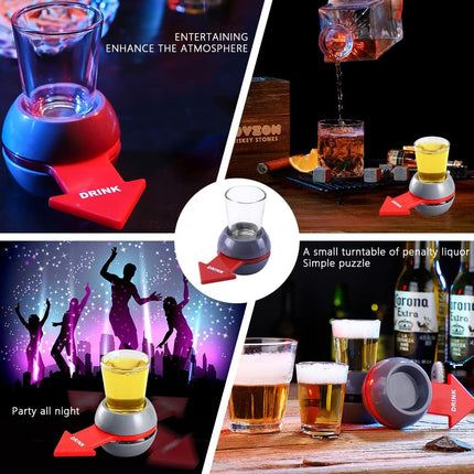 DrunkSpin™ – Alcohol Roulette Game™ – Bar & Home Entertainment Wheel