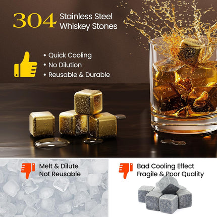 Steel Ice Cubes Set