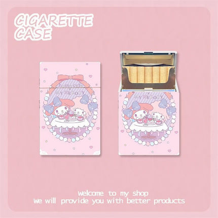 KawaiiSmoke™ – Kuromi Cigarette Case™ with Hello Kitty Design – 20pcs Capacity Box
