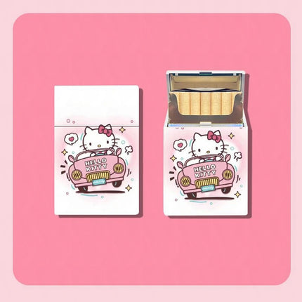 KawaiiSmoke™ – Kuromi Cigarette Case™ with Hello Kitty Design – 20pcs Capacity Box