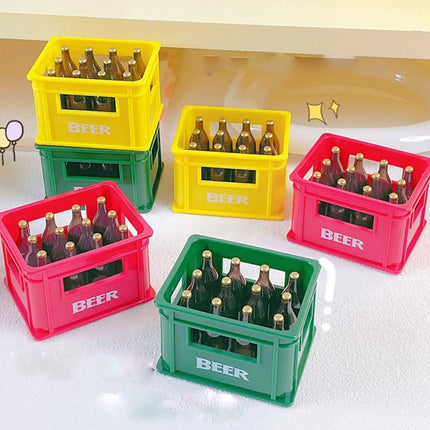 Plastic Bottle Opener Creative Portable Beer Box Shape Beverage Opener Dozen Of Beer Box Shape Magnetic Refrigerator Sticker