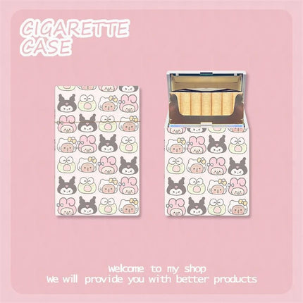 KawaiiSmoke™ – Kuromi Cigarette Case™ with Hello Kitty Design – 20pcs Capacity Box