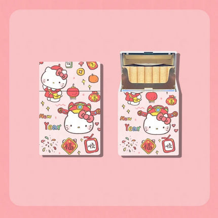 KawaiiSmoke™ – Kuromi Cigarette Case™ with Hello Kitty Design – 20pcs Capacity Box