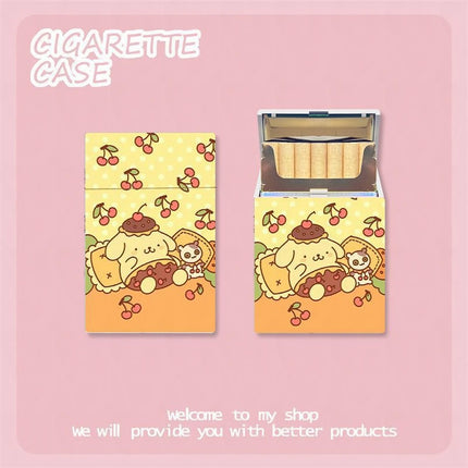 KawaiiSmoke™ – Kuromi Cigarette Case™ with Hello Kitty Design – 20pcs Capacity Box