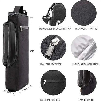 Portable Golf Outdoor Beverage Storage Bag Insulated Handheld Ice Pack Portable Coca-Cola Red Wine Chilling Bag Polyester Fiber