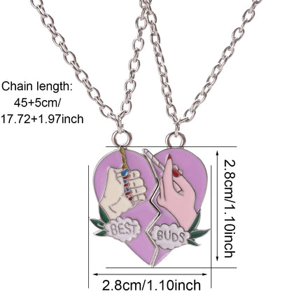 2 Pcs/set Best Friends Pendant