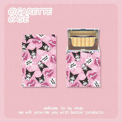 KawaiiSmoke™ – Kuromi Cigarette Case™ with Hello Kitty Design – 20pcs Capacity Box