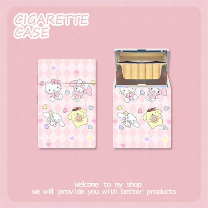 KawaiiSmoke™ – Kuromi Cigarette Case™ with Hello Kitty Design – 20pcs Capacity Box