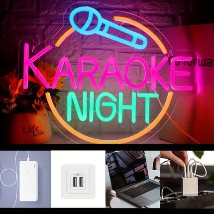 Karaoke Lounge Neon Light