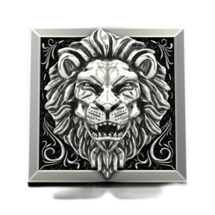 Fashion Punk Domineering Lion Head Men's Ring Creative Storage Finger Link Day Friendship Jewelry