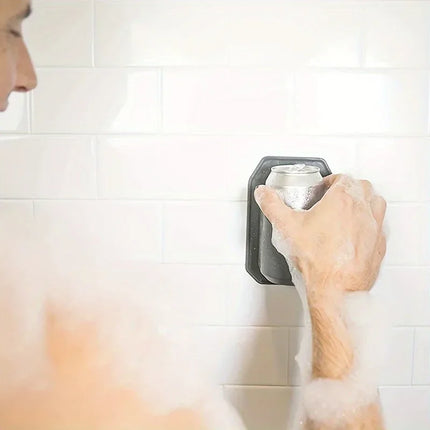 Silicone Shower Beer Holder Wall-mounted Beverage Rack With Grip Bathroom Drink Universal Smartphone Stand Stick-on Cup Holder