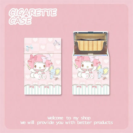 KawaiiSmoke™ – Kuromi Cigarette Case™ with Hello Kitty Design – 20pcs Capacity Box
