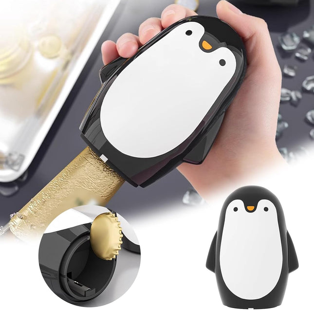 PenguPop™ Stainless Steel Wine & Beer Opener