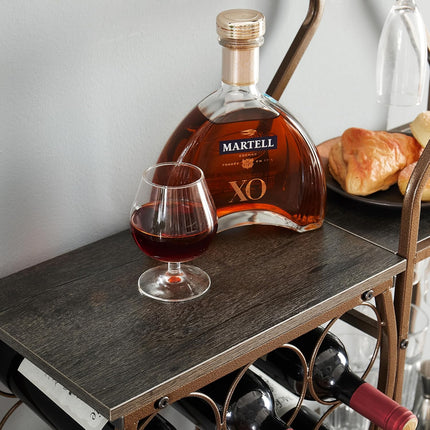 Freestanding Wine Rack™ - 5-Tier with Hanging Glass Holder