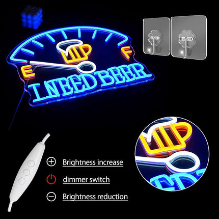 I Need Beer Neon Light