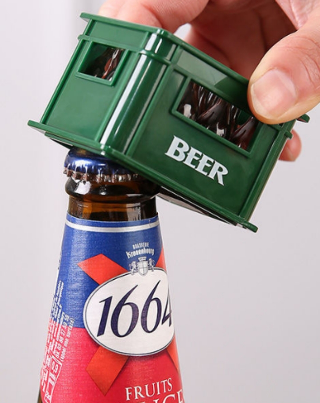 Plastic Bottle Opener Creative Portable Beer Box Shape Beverage Opener Dozen Of Beer Box Shape Magnetic Refrigerator Sticker
