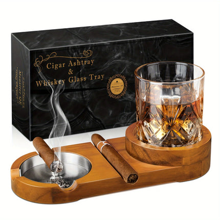 GentSet™ – Whiskey & Cigar Tray