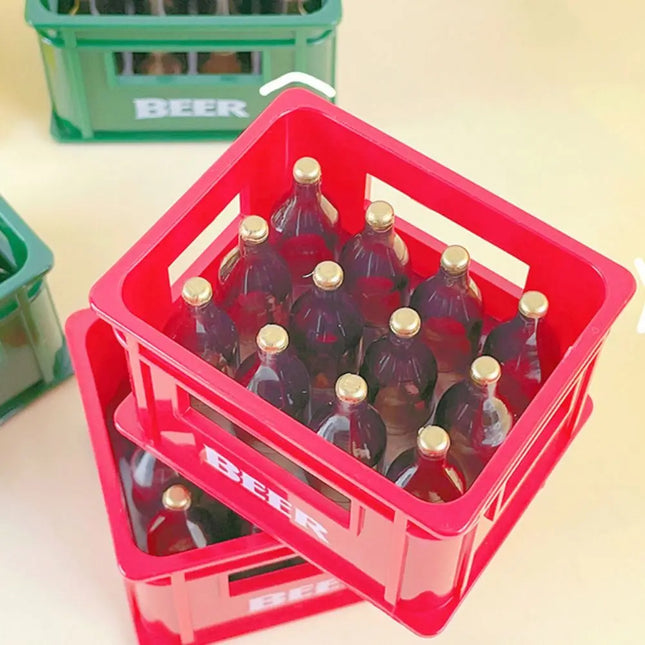 Plastic Bottle Opener Creative Portable Beer Box Shape Beverage Opener Dozen Of Beer Box Shape Magnetic Refrigerator Sticker