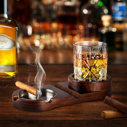 GentSet™ – Whiskey & Cigar Tray