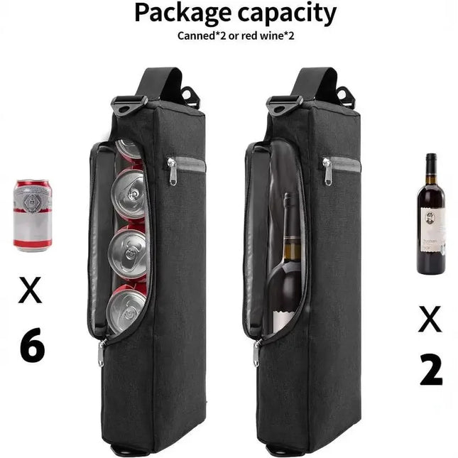 Portable Golf Outdoor Beverage Storage Bag Insulated Handheld Ice Pack Portable Coca-Cola Red Wine Chilling Bag Polyester Fiber