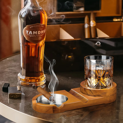 GentSet™ – Whiskey & Cigar Tray