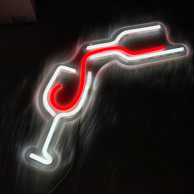 Red Wine Glass Led Neon Sign™