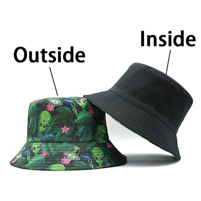 Alien Bucket Hat Green Summer
