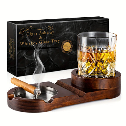 GentSet™ – Whiskey & Cigar Tray