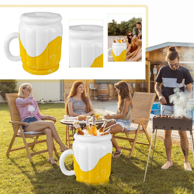 Inflatable Beer Ice Bucket – Pool Party Must-Have