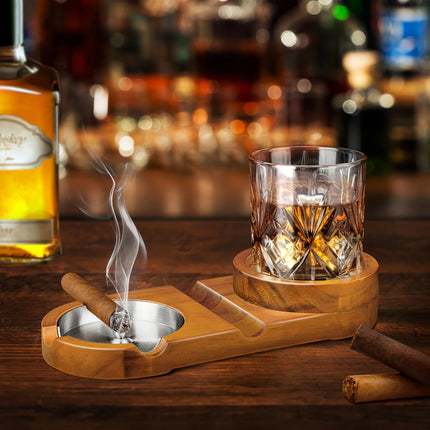 GentSet™ – Whiskey & Cigar Tray